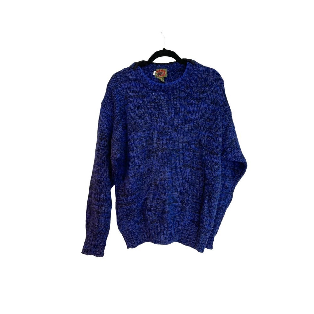 Vintage Boston Traders Woolmark Pure Wool Crewneck Pullover Sweater Men's Size L - Picture 3 of 10